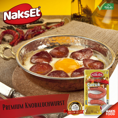 Premium Knoblauchwurst aus Kayseri Scharf 900 g - Traditionelle Qualität